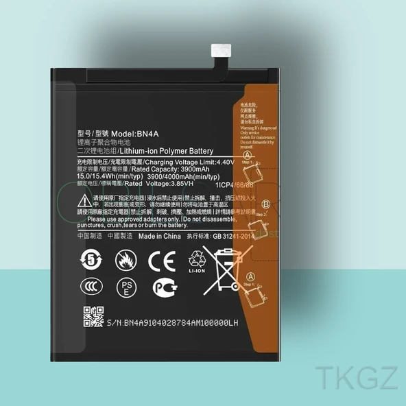 Tkgz - Xiaomi REDMİ NOTE 7 - BN4A - Batarya Pil Orijinal Sıfır ürün görseli 1