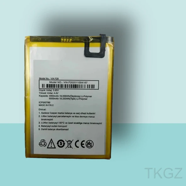 Tkgz - Casper F20 Batarya Pil Orijinal Sıfır ürün görseli 1