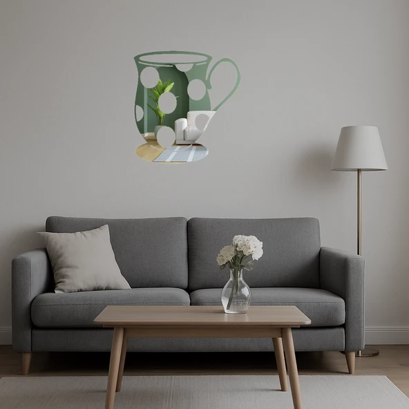 Çay Fincanı Aynalı Tablo - 4