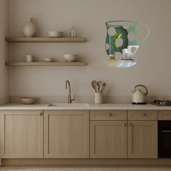 Çay Fincanı  Aynalı Tablo - 2