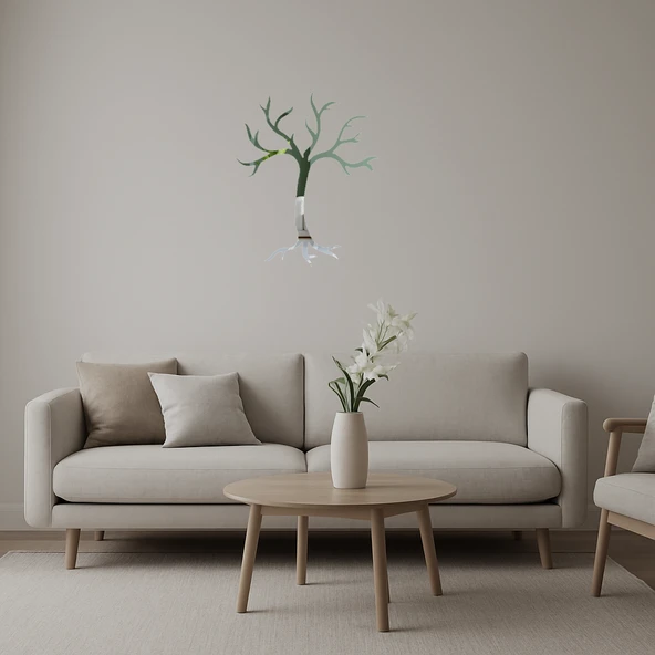 Yapraksız Ağaç Tasarımlı  Dekoratif Aynalı Tablo ürün görseli 1