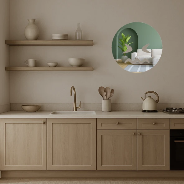 Şaşkın Yüz İfadeli Dekoratif Tabela - Resim 3