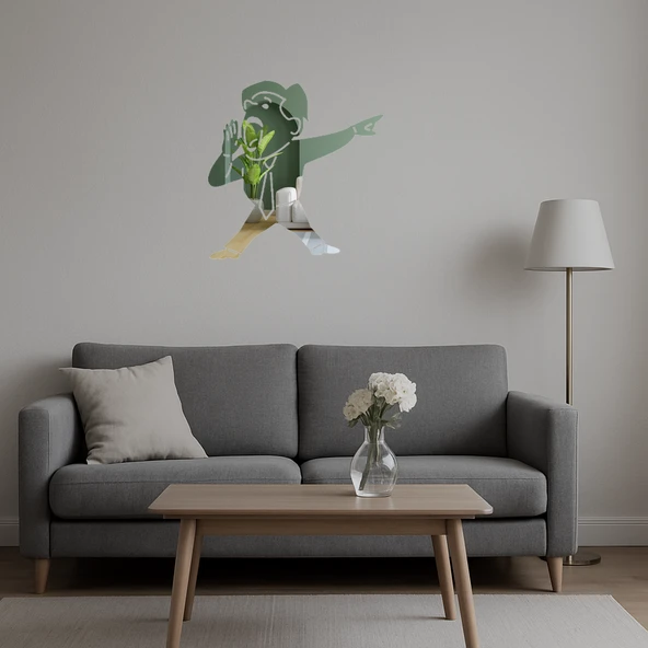 Bağıran Adam  Sanat Aynalı Tablosu - Resim 5