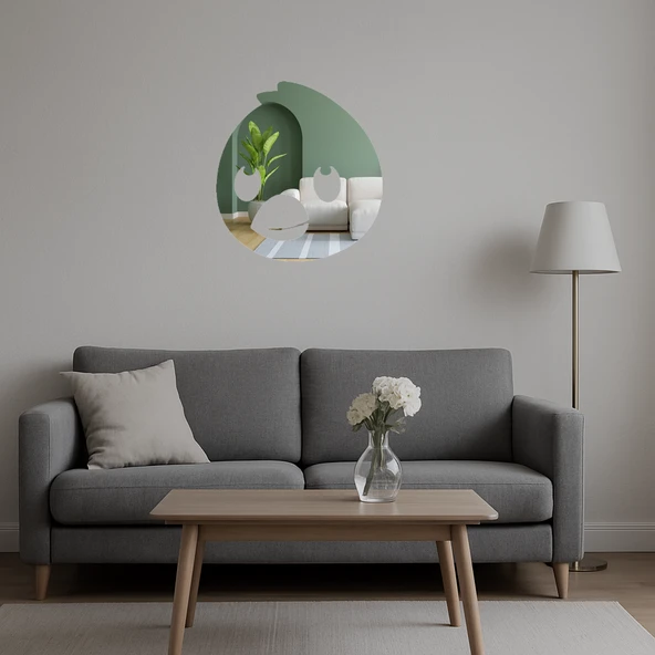 Civciv Motifli Dekoratif  Aynalı Tablo - Resim 5