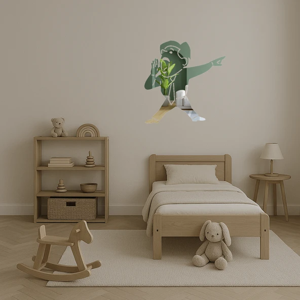 Bağıran Adam  Sanat Aynalı Tablosu - Resim 4