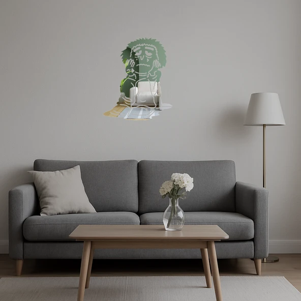 Korkulu Çocuk Dekoratif Aynalı Tablo - Resim 4