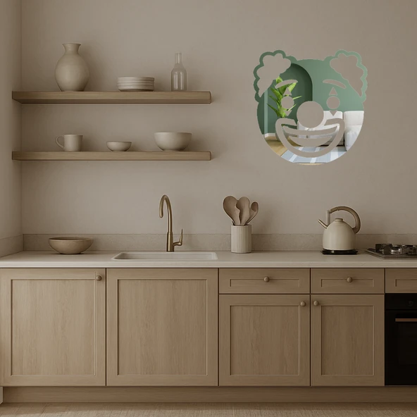 Palyaço Emoji Dekoratif Aynalı Tablo - Resim 3