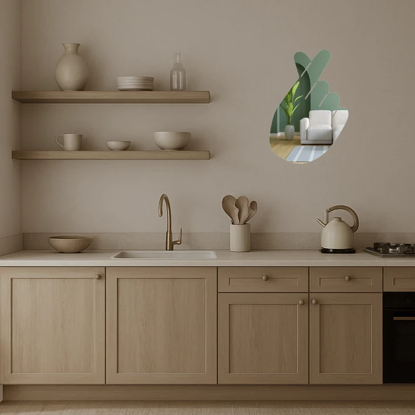 Çapraz Parmaklar Temalı Dekoratif Aynalı Tablo - Resim 3