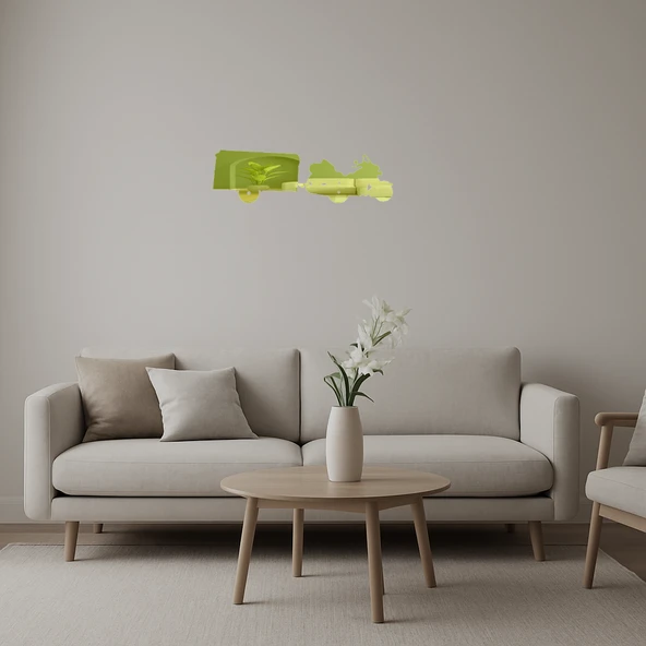 Retro Motorcu  Dekoratif Altın Aynalı Tablo ürün görseli 1