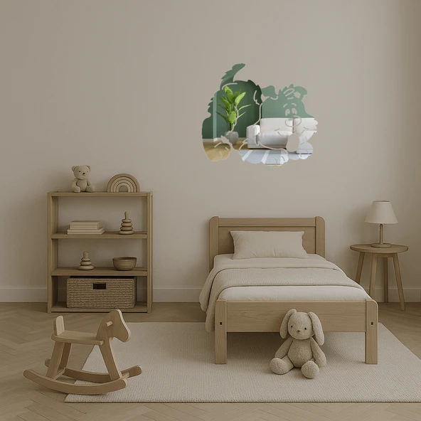 Sevimli Köpek Aynalı Tablosu - Resim 4