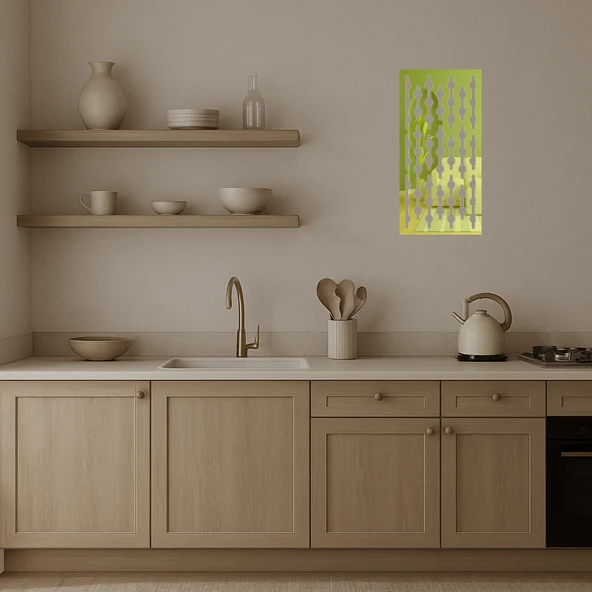 Minimalist Çiçek Desenli  Duvar Sanatı - Resim 3