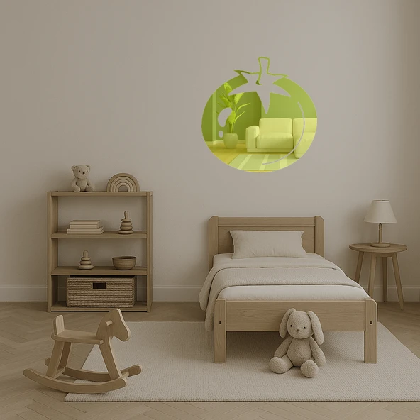 Domates Dekoratif Altın Aynalı Tablo - Resim 4