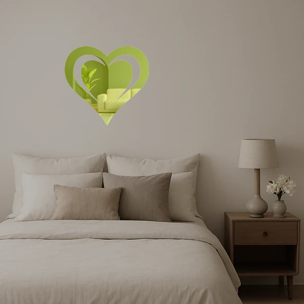 Aşk Temalı  Altın Aynalı Tablo - Resim 3