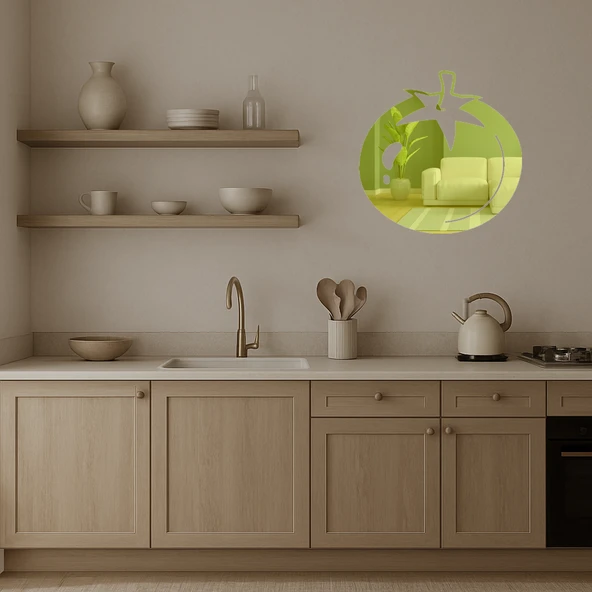 Domates Dekoratif Altın Aynalı Tablo - Resim 2