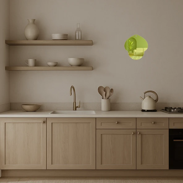 Üçlü Gözyaşı Damlası  Dekoratif Altın Aynalı Tablo - Resim 2