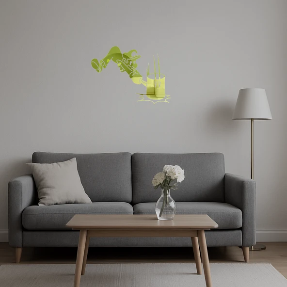 Çekiçli Mario Altın Aynalı Tablosu - Resim 5