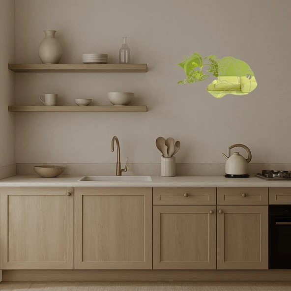 Balık Ağzında Adam Altın Aynalı Tablosu - Resim 3