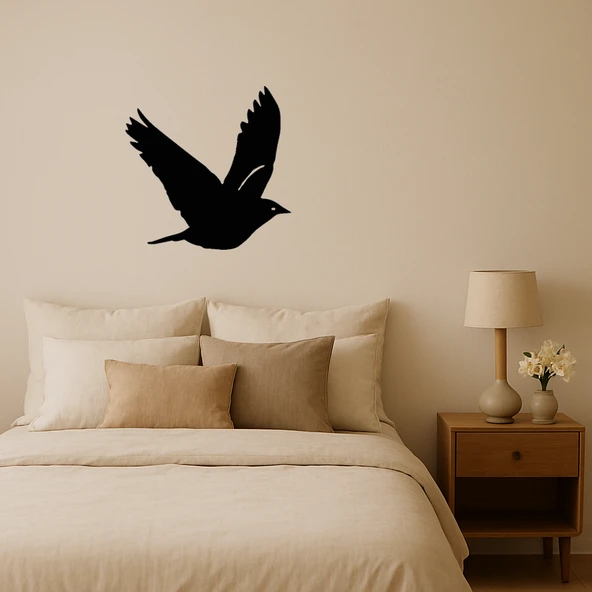 Özgürlük Temalı Uçan Kuş MDF Tablo ürün görseli 1