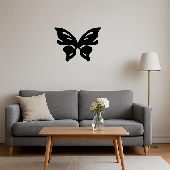 Sanatsal Kelebek Temalı MDF Tablo - Resim 4