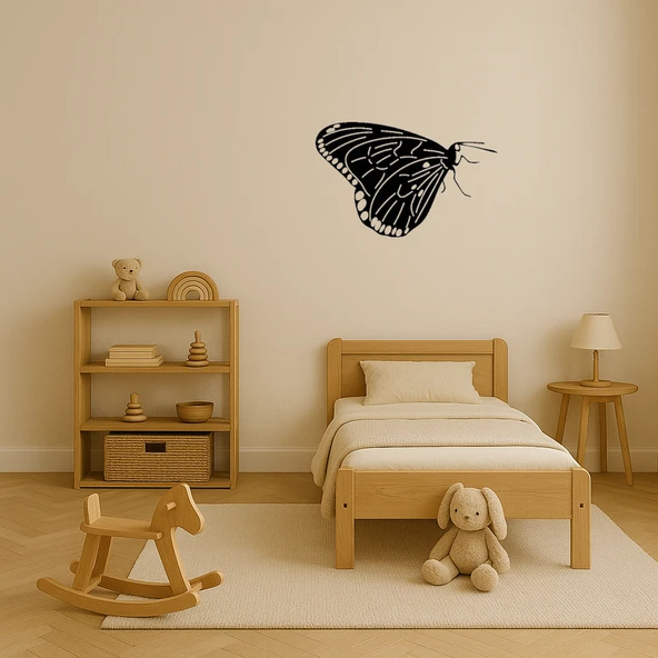 Zarif Kelebek Motifli Duvar Dekorasyonu - 3