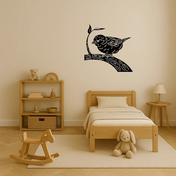 Bebek Kuş Doğa Tablosu - Resim 3