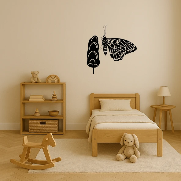 Şık Kelebek Dekor Tablo - Model 25 - Resim 3