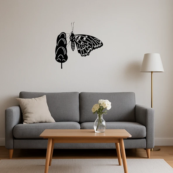 Şık Kelebek Dekor Tablo - Model 25 - Resim 4