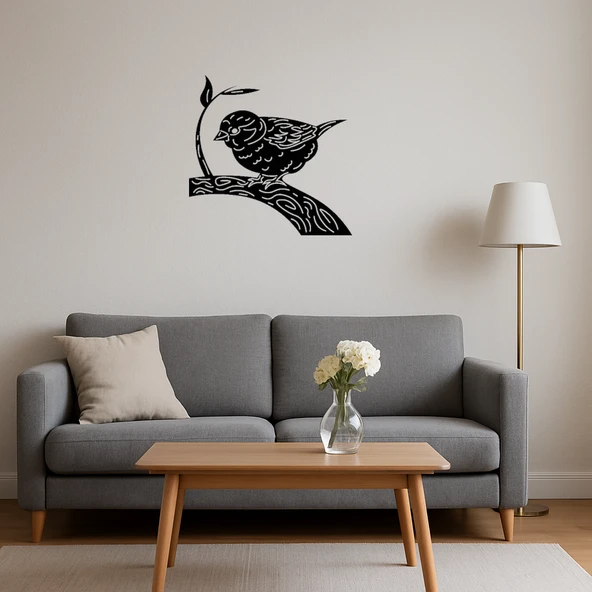 Bebek Kuş Doğa Tablosu - Resim 4