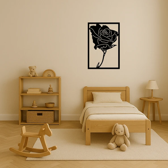 Modern Çiçek Desenli Dekoratif Tablo - Resim 3