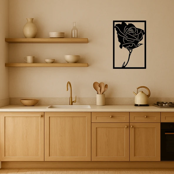 Modern Çiçek Desenli Dekoratif Tablo - Resim 2