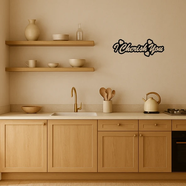 I Cherish You Romantik Dekor Tablosu - Resim 2