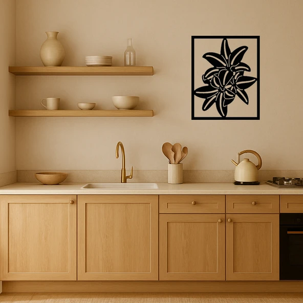 Çiçek Detaylı Dekoratif Duvar Tablosu ürün görseli 1