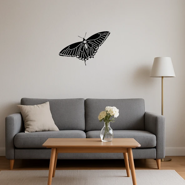 Vintage Kelebek Duvar Dekoru - Resim 4