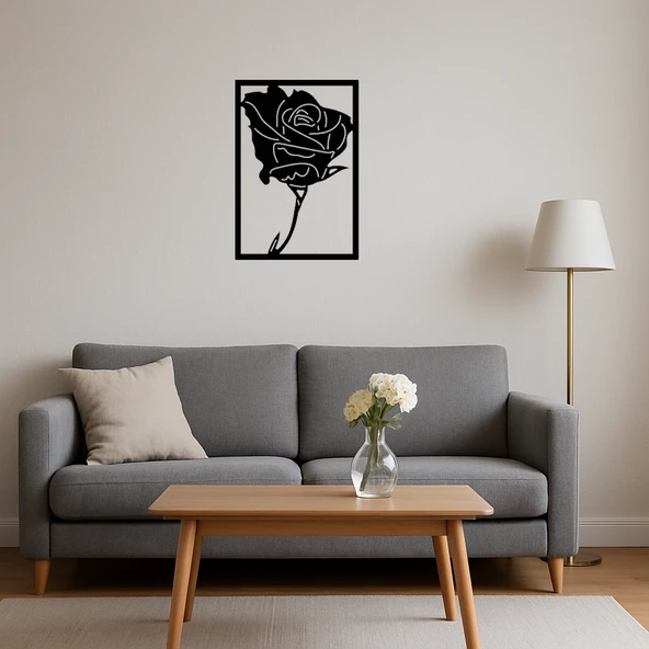 Modern Çiçek Desenli Dekoratif Tablo - Resim 4