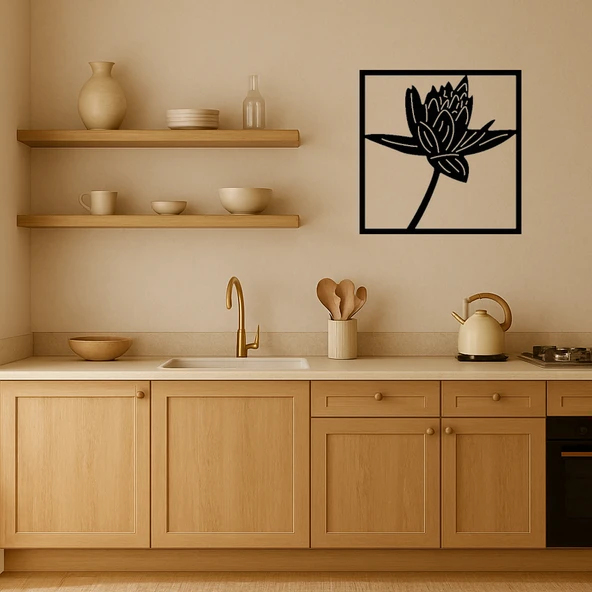 Çiçek Motifli Dekoratif Duvar Paneli - Resim 3