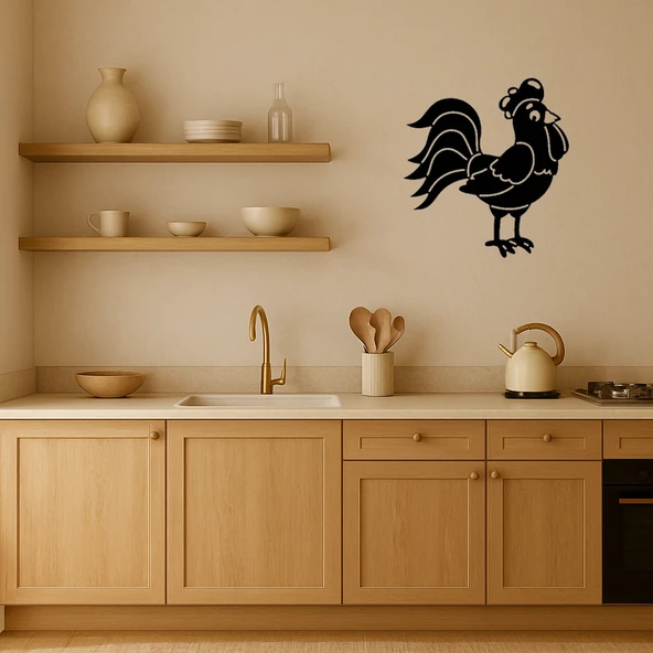 Tavuk Figürlü MDF Dekoratif Tablo - Resim 2
