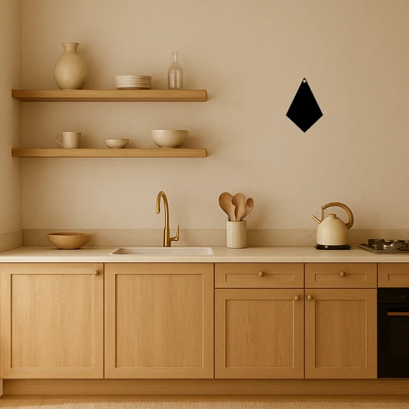 Elmas Şekilli MDF Dekoratif Duvar Tablosu - Resim 2