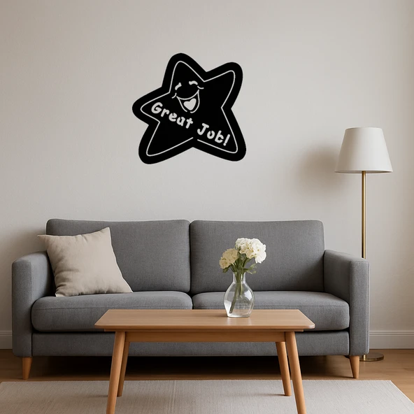 Harika İş Yıldızı İç Mekan Dekoratif Tablo - Resim 4