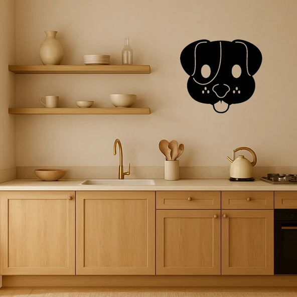 Köpek Yüzü Emoji Dekoratif Tablo - Resim 2