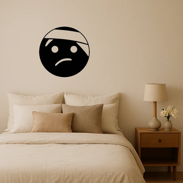 Bandajlı Kafa Yüz İfadeli Dekoratif Tablo ürün görseli 1