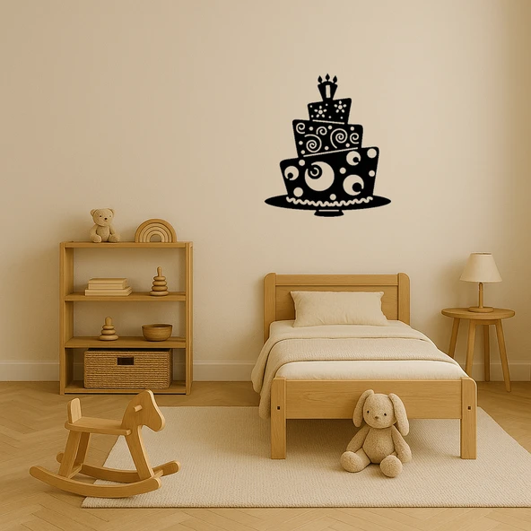 Eğlenceli Pasta Tasarımlı Tablo - Resim 3