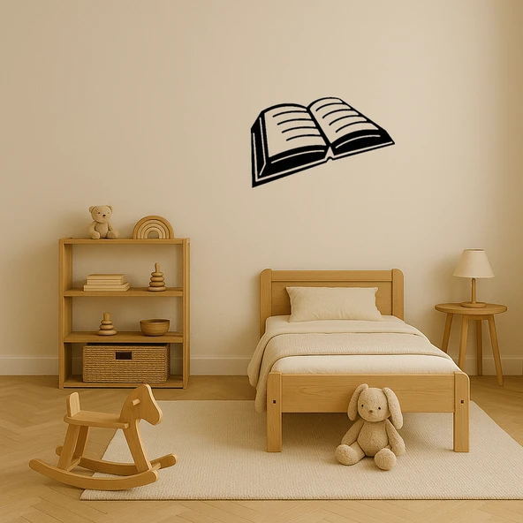 Açık Kitap Tasarımlı Ahşap Tablo - 3