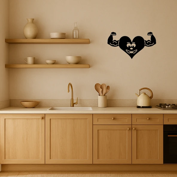 Kaslı Kalp Dekoratif Tablo - Resim 3