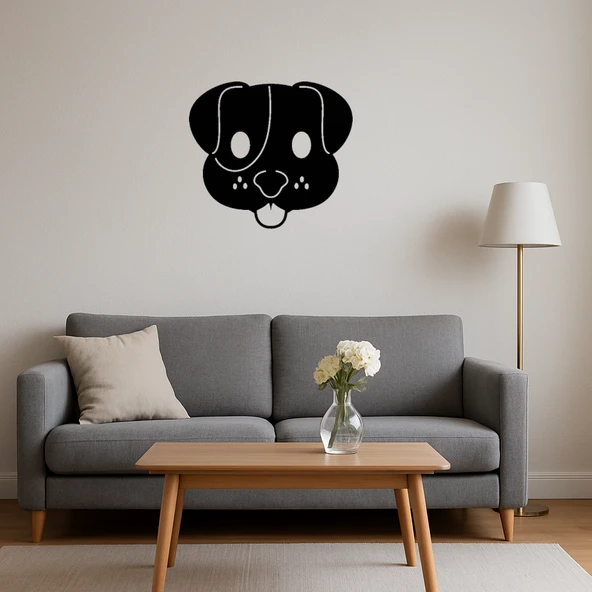 Köpek Yüzü Emoji Dekoratif Tablo - Resim 4