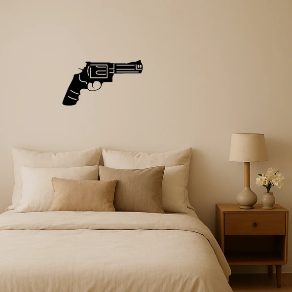 Dekoratif Polis Revolver Tablo ürün görseli 1