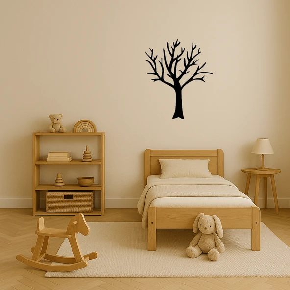 Modern Yapraksız Ağaç MDF Dekoratif Duvar Tablosu - Resim 3