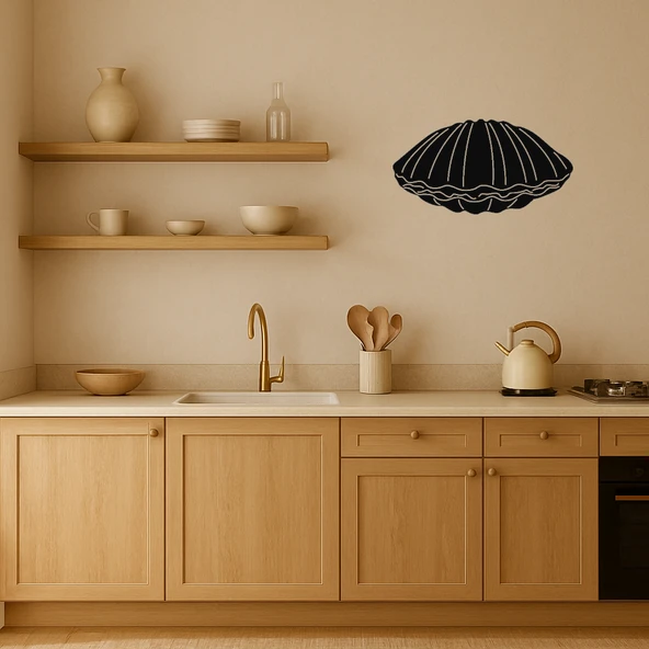 Minimalist Deniz Kabukları MDF Tablo - Resim 3