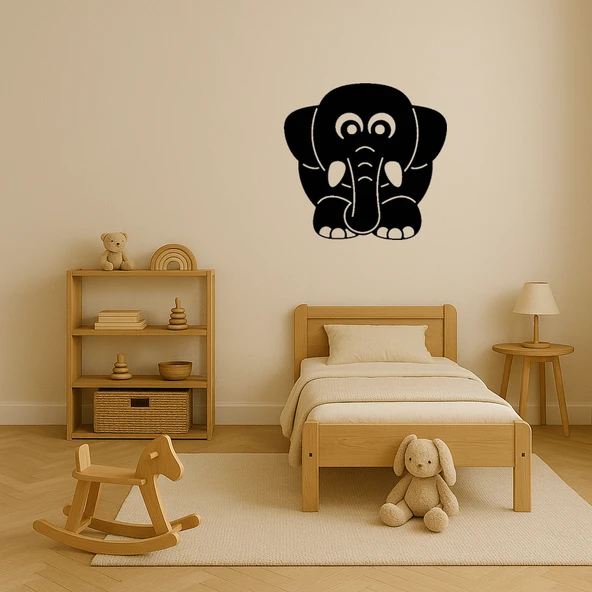 Detaylı Fil Tasarımlı Dekoratif Duvar Tablosu - Resim 3