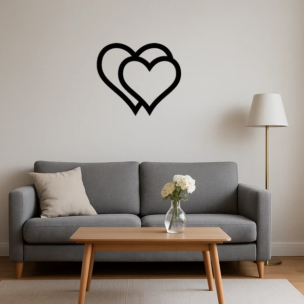 Modern Kalp Tasarımlı MDF İç Mekan Dekoru - Resim 4