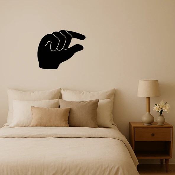 Çimdikleyen El Dekoratif Tablo ürün görseli 1